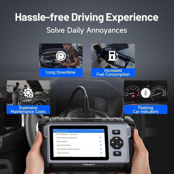 Сканер TOPDON ArtiDiag500 OBD2, діагностичний інструмент 4 AutoVin