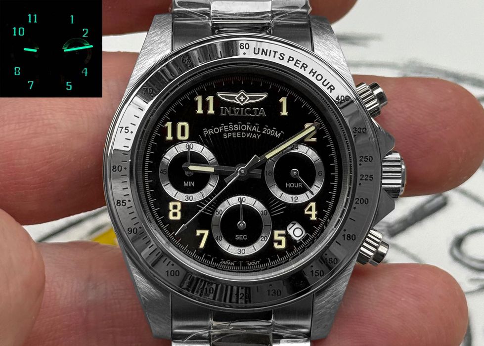 Годинник чоловічий INVICTA SPEEDWAY 17025 Chronograph 40 mm. 200 MT.