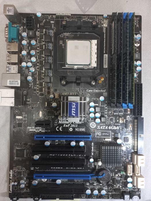 Материнська плата MSI 870A-G54 + Phenom ii x4 B55 + 8Гб