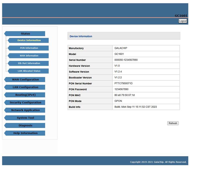 XPON GPON EPON (ONU у форм-факторі SFP SC-UPC)