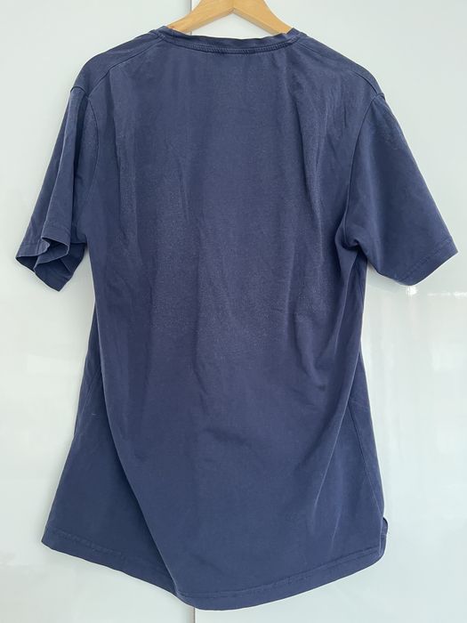 Granatowy t-shirt męski Szachownica r.XL