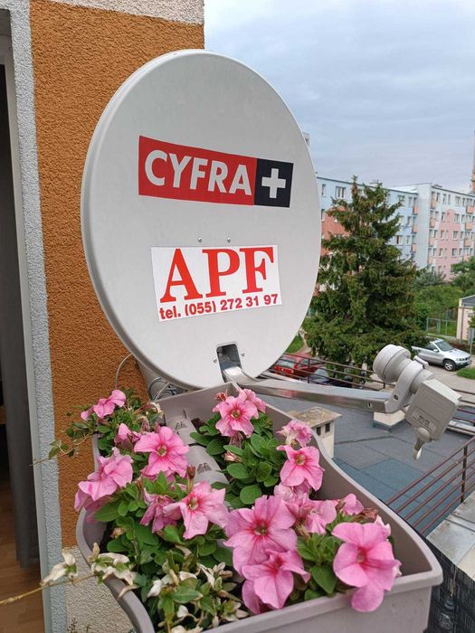 Antena satelitarna z konwerterem