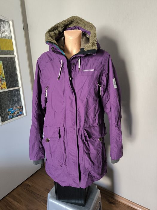 Didriksons 1913 Stormsystem Waterproof parka damska XXL fiolet kurtka