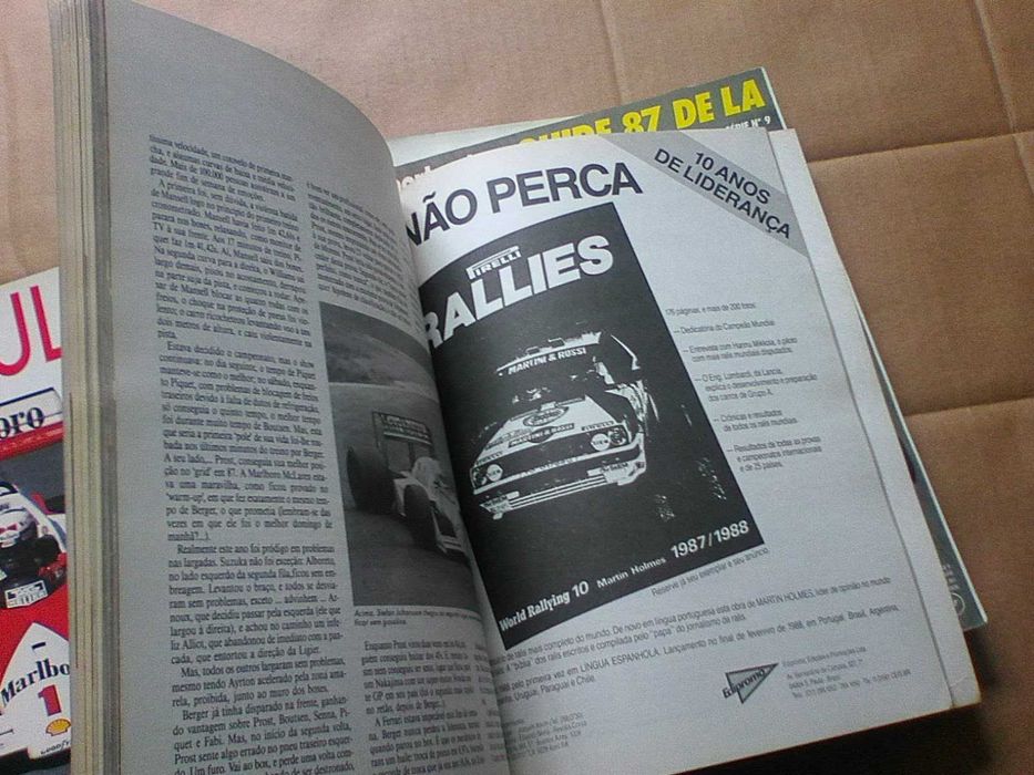 Conjunto livros / revistas formula Um