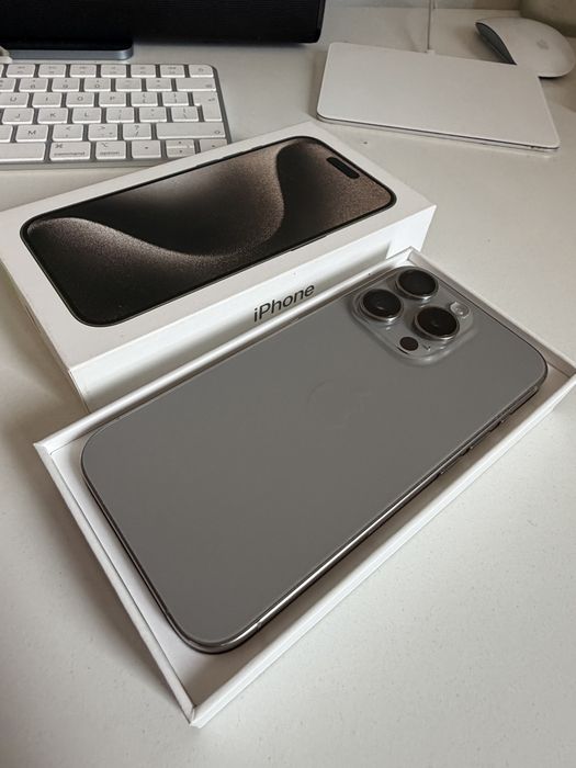 Bateria 100% iPhone 15 Pro 128gb Natural Titanium
