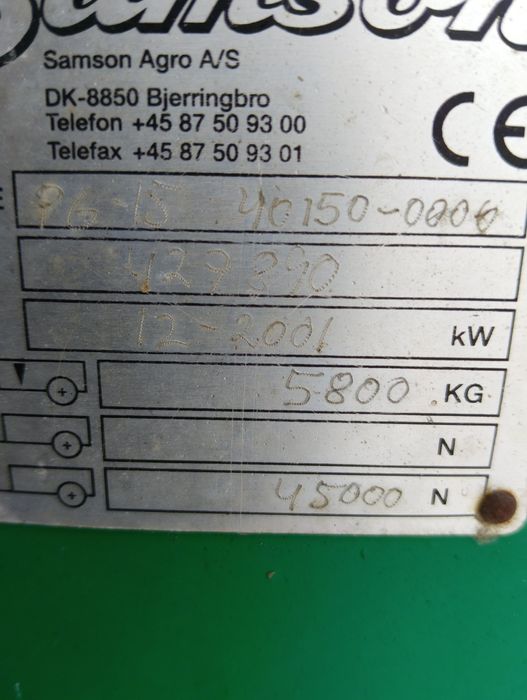 Beczka beczkowóz wóz asenizacyjny  Kverneland SAMSON PG 15