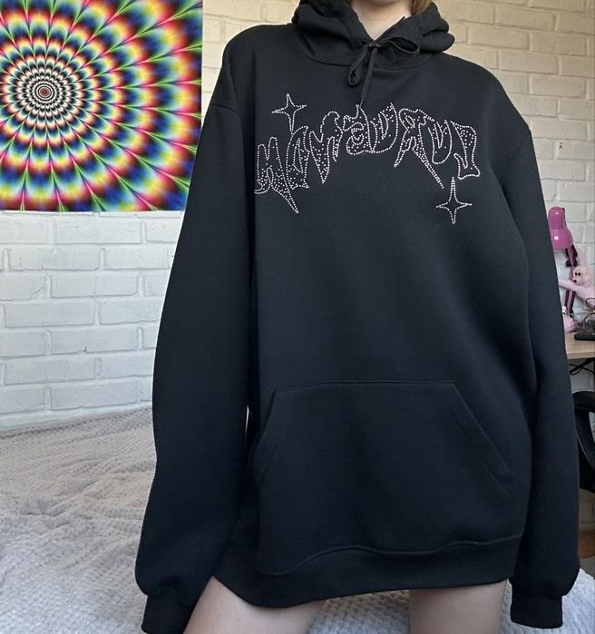 Оверсайз худі зі стразами y2k