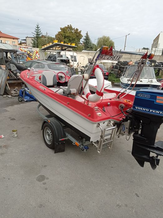 Łódka motorówka retro Italia wieża power trim CMC