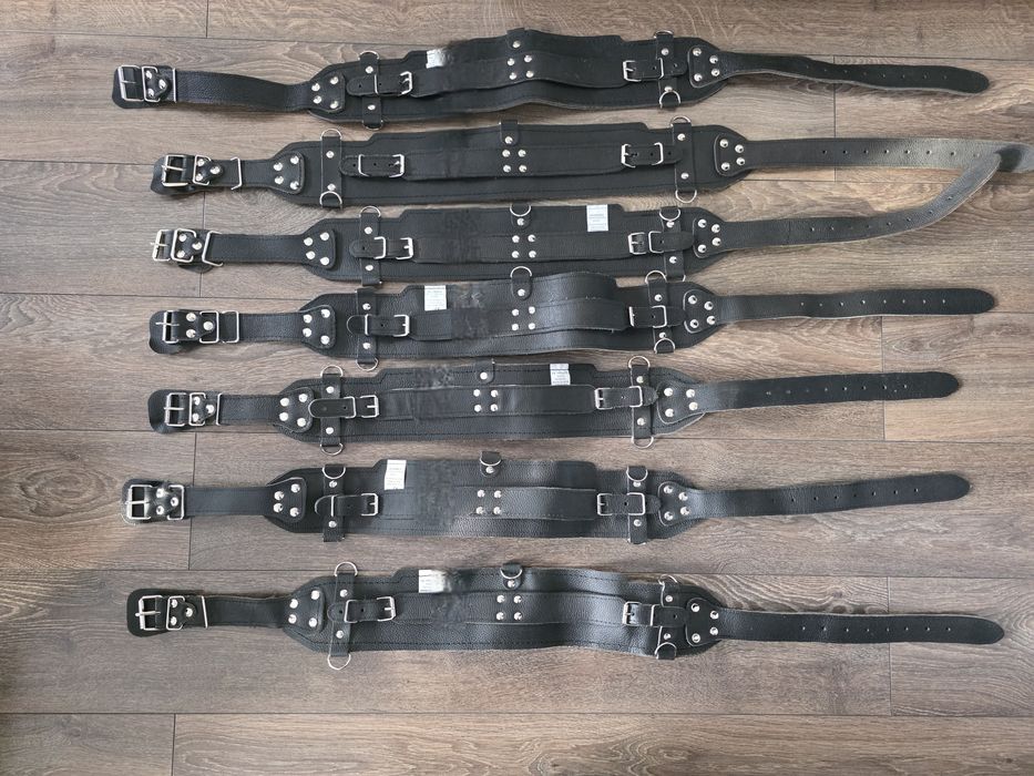 Pas górniczy skórzany roboczy.