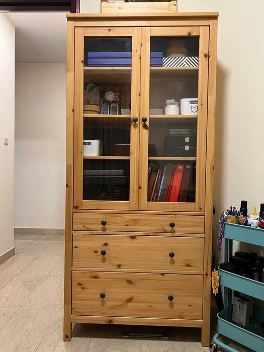 Regal IKEA HEMNES-drewno-LEKSVIK-regal-szafa-komoda