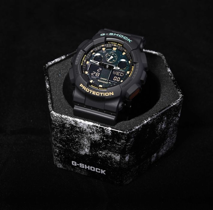 Годинник ударостійкий Casio G-Shock GA-100RC-1A новий оригінал