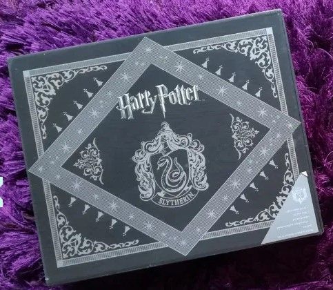 Harry Potter caixa Slytherin de luxo conjunto cartas selo cera envelop