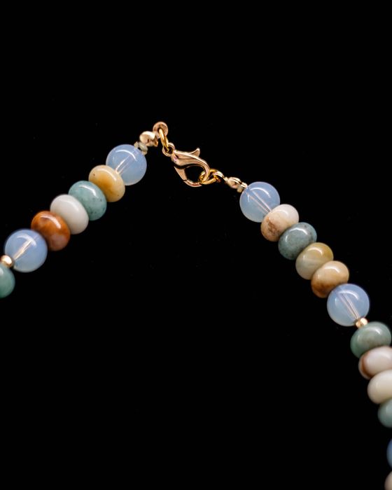 Handmade naszyjnik z naturalnym amazonitem