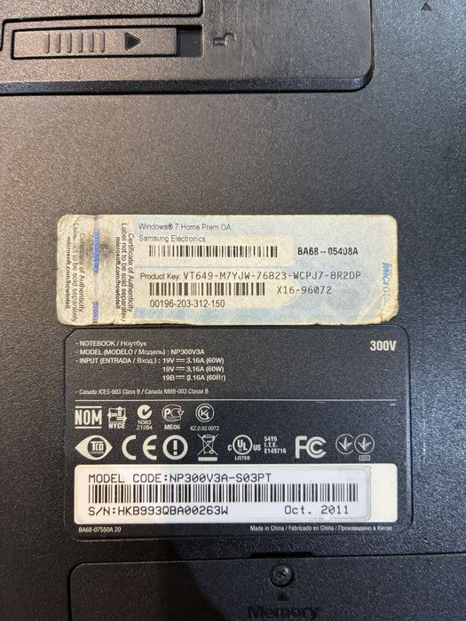 Portatil Samsung i5