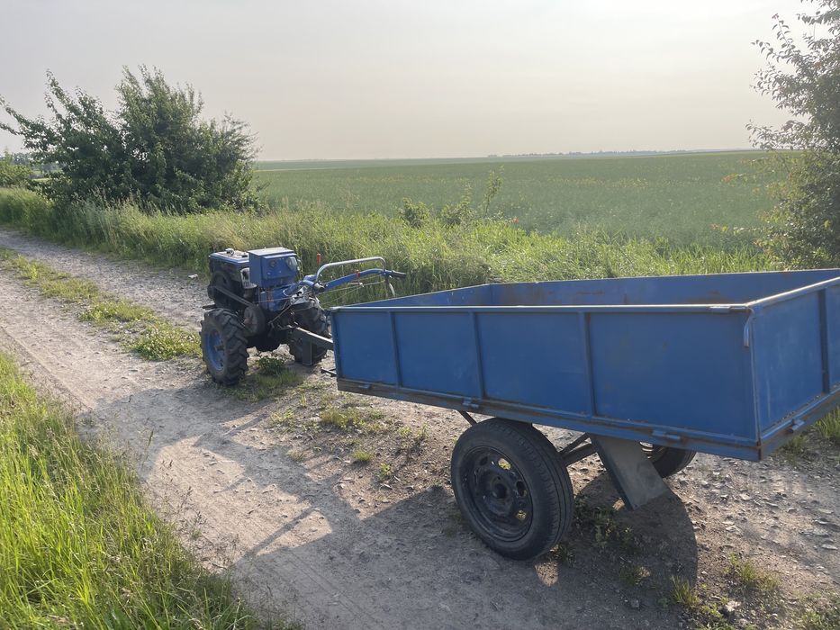 Продам мотоблок Зубр з прицепом,фриза,косарка