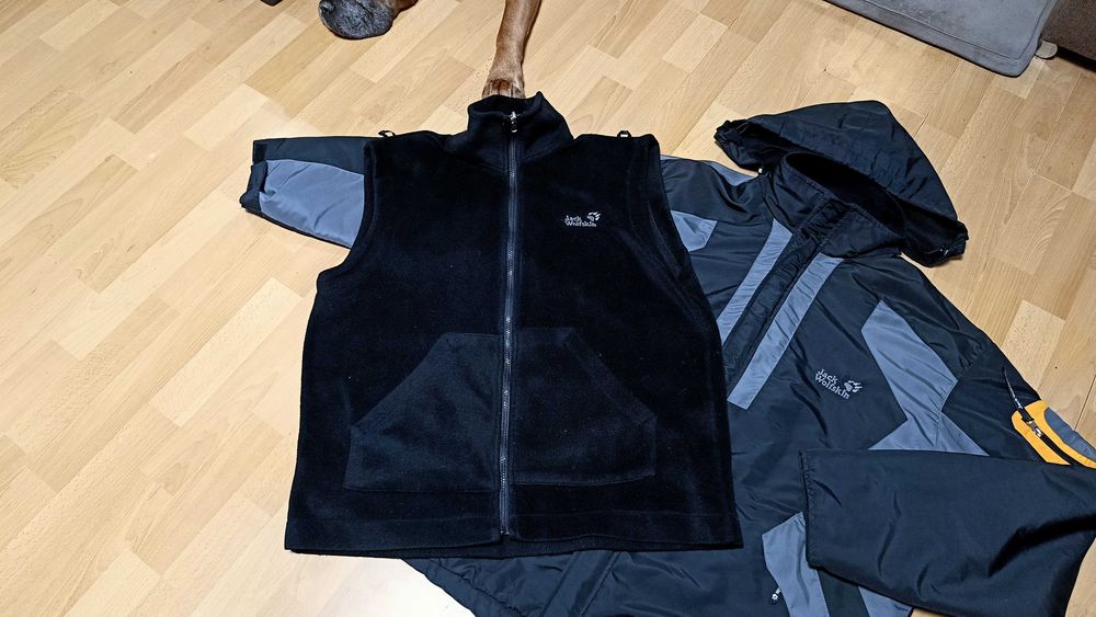 Kurtka turystyczna 3w1 JACK WOLFSKIN r.XXL stan bardzo dobry