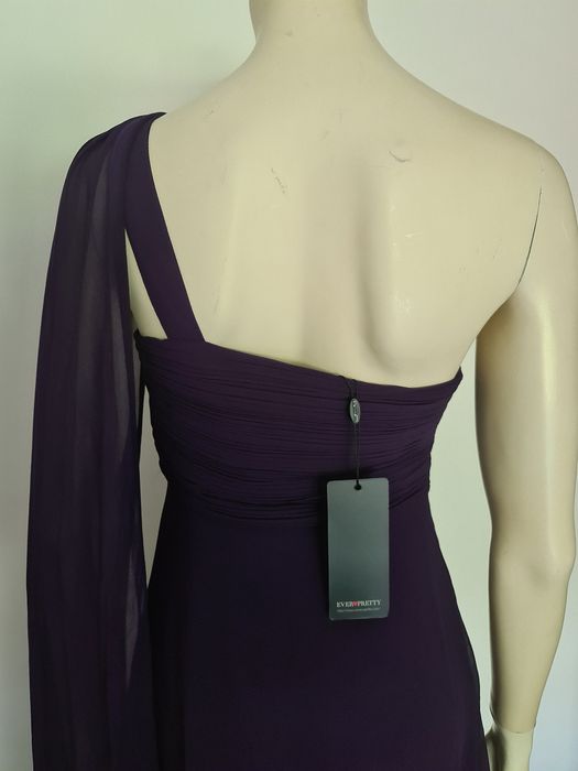 Vestido Cerimonia Novo Roxo 36/38