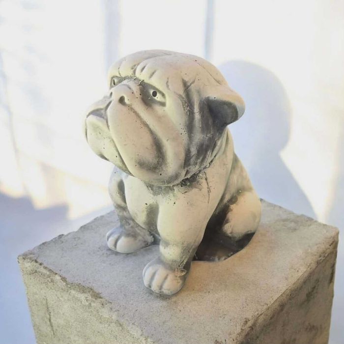 Figurka psa dekoracja Buldog piesek gipsowy piesek ogrodowy dekor