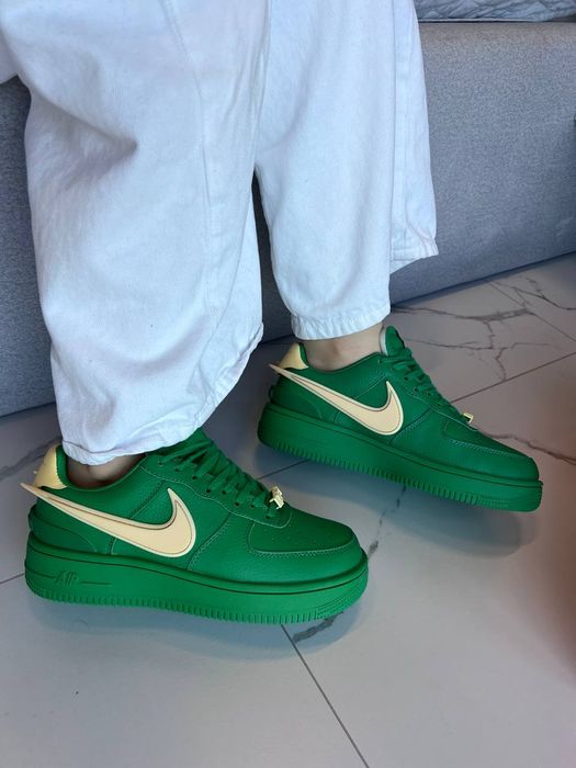 Кросівки Кроссовки Nike Air Force 1 Low x Ambush Pine Green Зелёный Зелений Кросовки демісезон