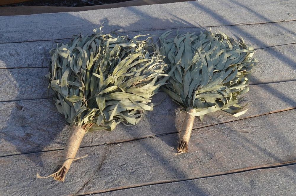 Віники для лазні та сауни березовий дубовий евкаліпт лаванда мята поли