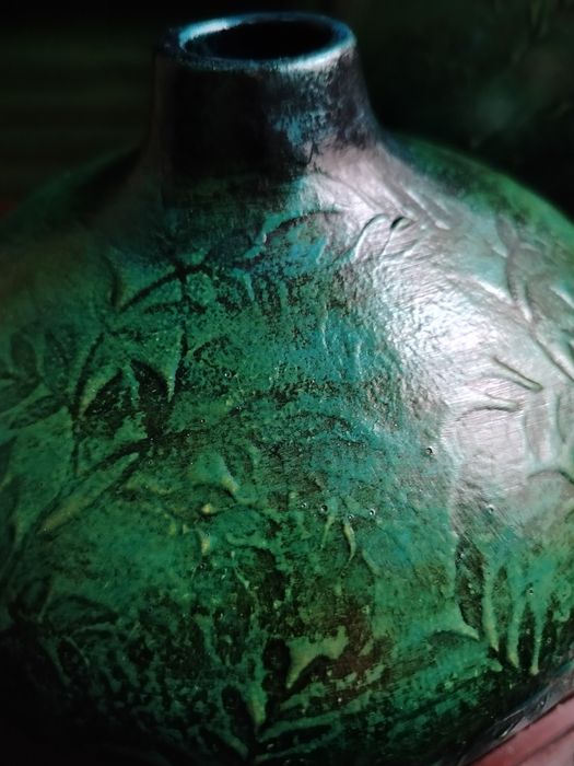 Rezerwacja -Komplet pięknych ceramicznych wazonow