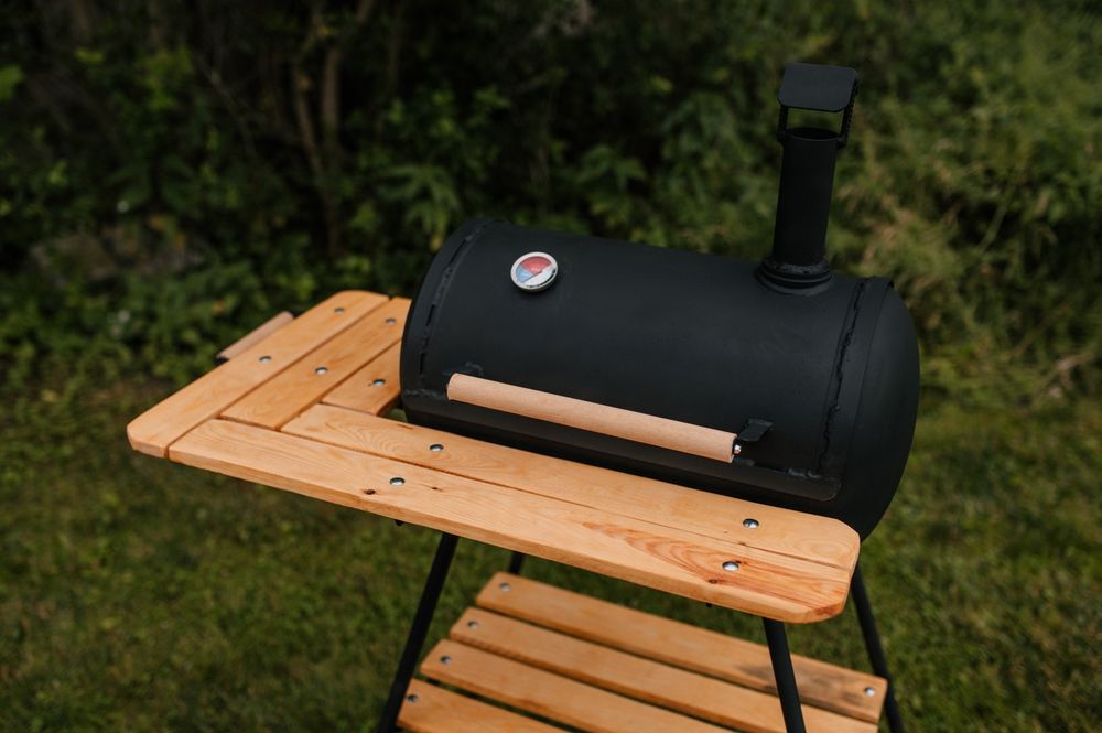 Grill ogrodowy z butli gazu LPG węglowy