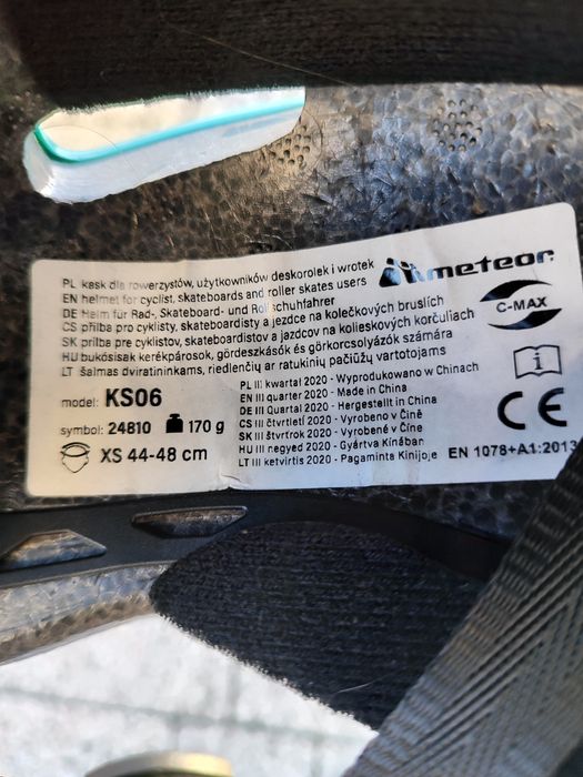 Uchwyt drążek prowadnik do nauki jazdy na rowerze+kółka bocznei kaskk