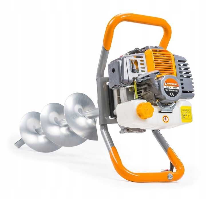 Wiertnica świder spalinowy 6km 3 świdry 10/20/30 n SWG-600N-3W PM0641