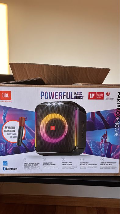 Coluna Bluetooth JBL PartyBox Encore Essencial - Preto