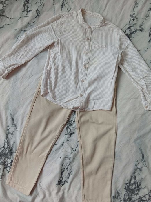 Сорочка для хлопчика 5-6 років, стильна рубашка, штани котонові
