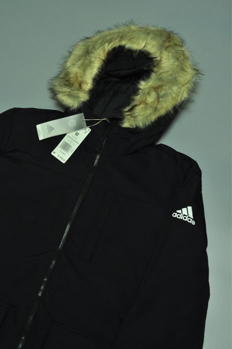 Adidas Parka оригинал новая зимняя парка куртка пуховик (NEW) чёрная