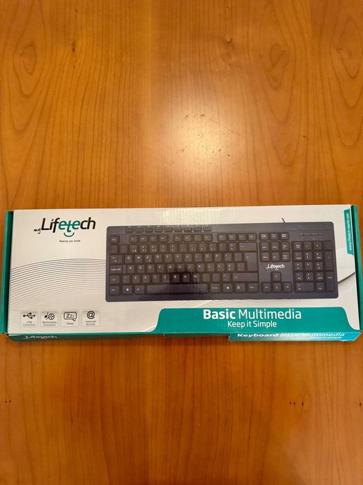 Teclado USB myLifeTech Basic Multimedia | NOVO na Caixa | Plug & Play