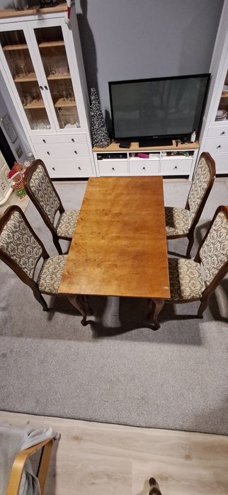 Krzesła i stół styl Włoski /Ludwik