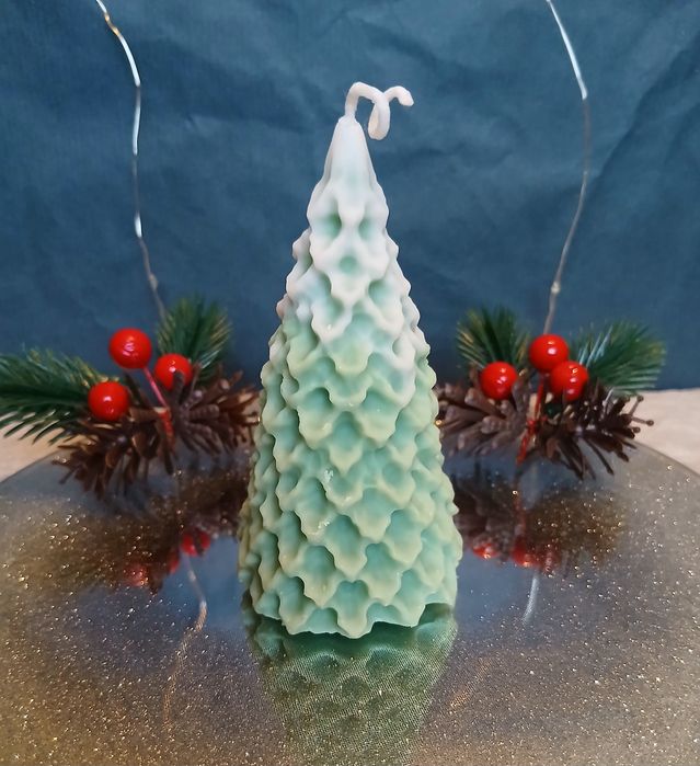 Набір новорічних свічок з соєвого воску