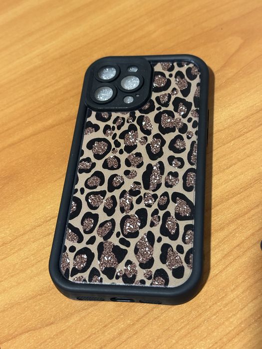 ЧОХОЛ на iPhone 13 Pro Max леопардовий чорний