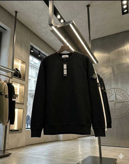 Новий Світшот Stone Island Чорний