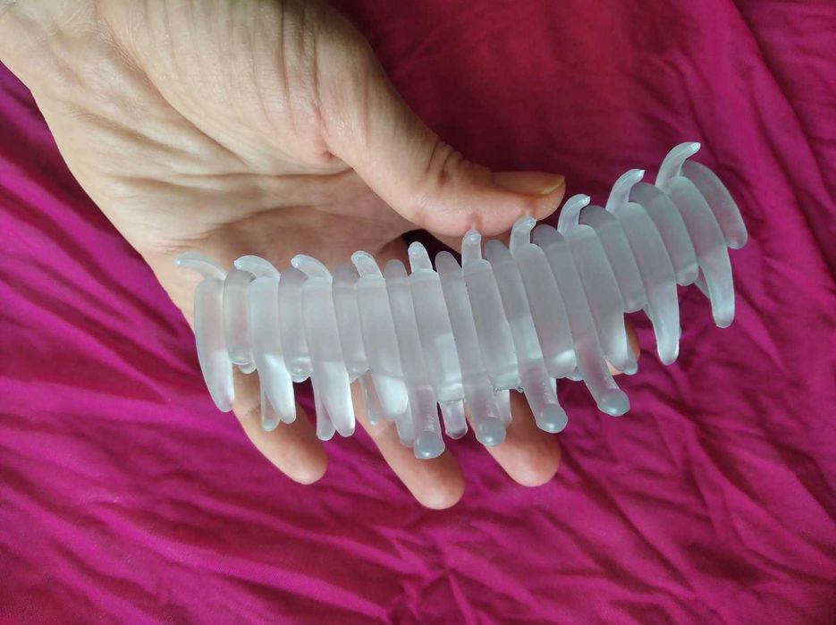 Краб на волосы держатель фиксатор заколка для волос лавандового цвета