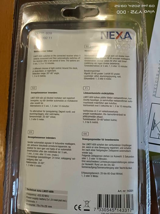 czujnik ruchu bezprzewodowy