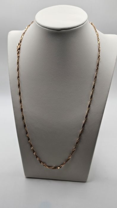 Złoty łańcuszek singapur 2 mm PR 583 50 cm