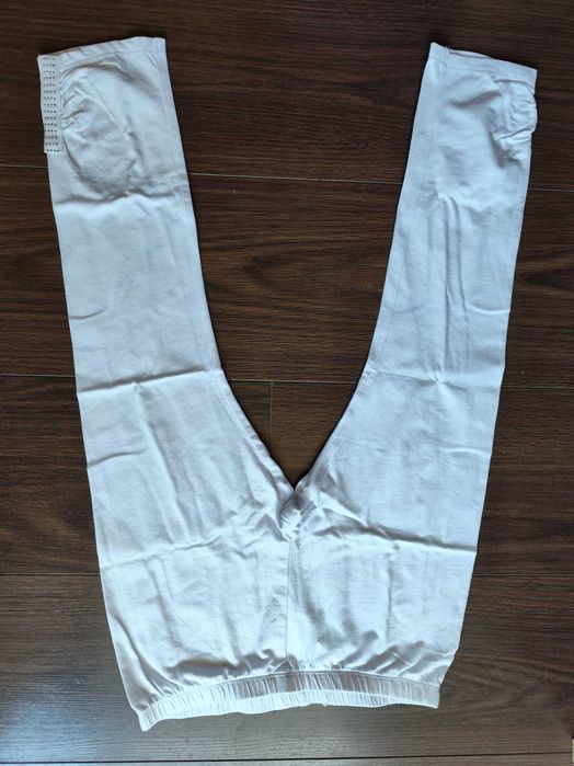 Новые белые лосины капри со стразами Idexe, на девочку 11-12 / 146-152