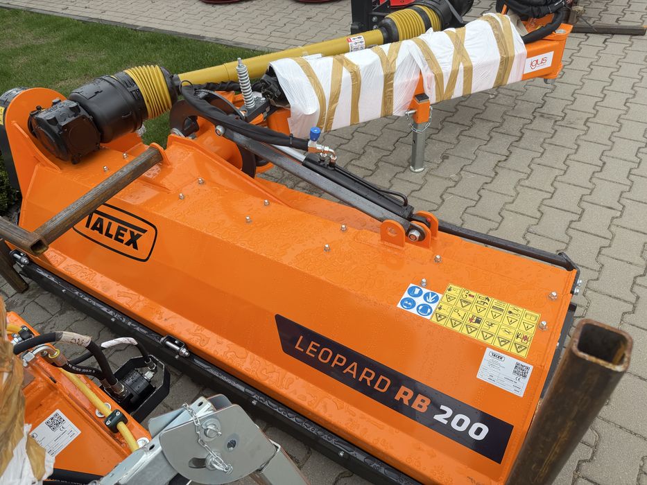 Kosiarka bijakowa Tylno-boczna na wysiegniku do koszenia poboczy i rowow: LEOPARD RB Talex 1,6 m 1,8 m 2 m