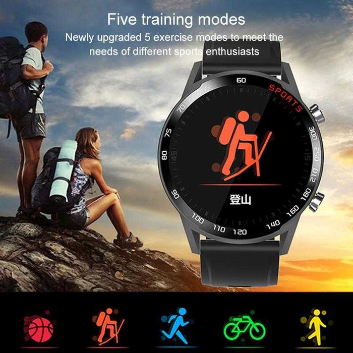 SmartWatch Lemfo F23L kroki, ciśnienie, powiadomienia, IP67