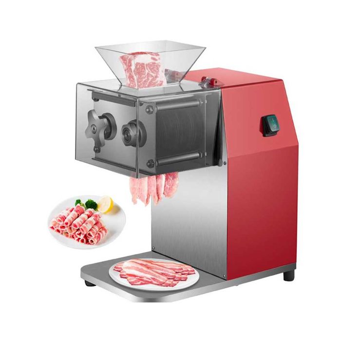 Máquina de Corte de Carne VEVOR - 850 W - 250 Kg/h - Lâmina 3,5 mm - Aço Inoxidável - Nova