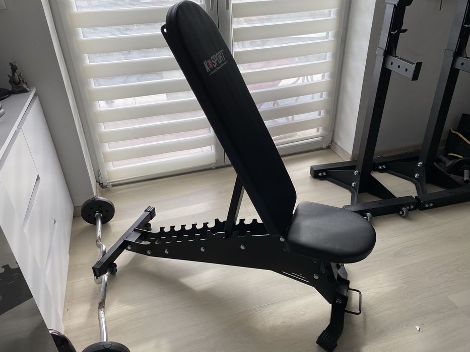 Ławka treningowa K- sport + stojaki