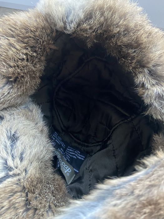 Czapka pilotka z królika L unisex ciepła