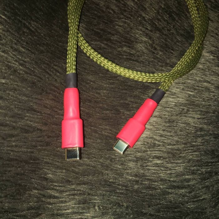 USB 3.1 type-c для ЦАП позолоченный аудиофильский кабель 70 см медь серебро