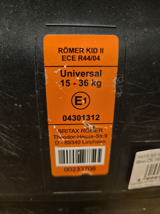 Fotelik samochodowy Romer Britax 15-36 kg
