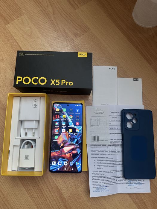 Poco X5 Pro 5G 8+8/256 Cтан нового,Комплект повний,Наложка є
