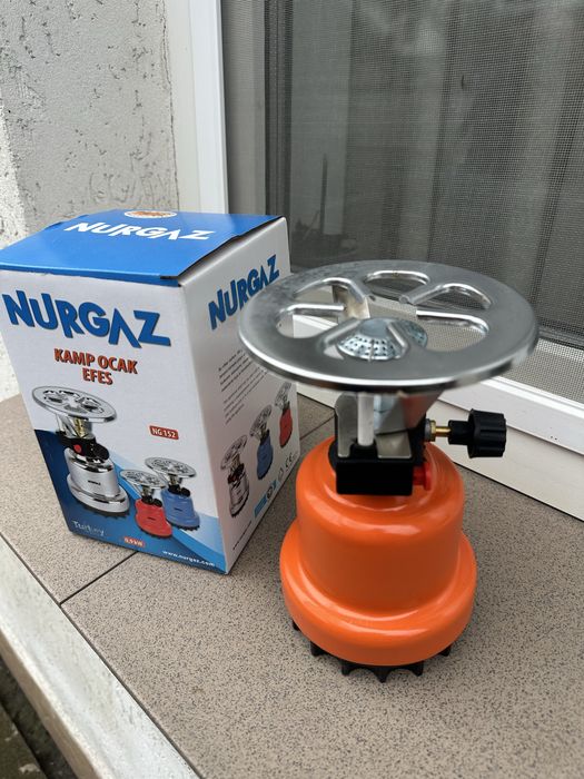 Газова туристична плитка-обігрівач з пʼєзо Nurgaz