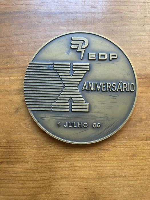 Medalha de Bronze comemorativa do 10° aniversário da EDP